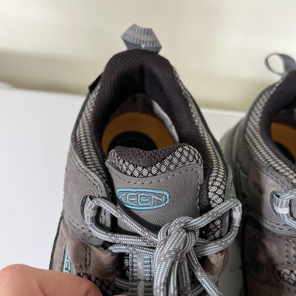 KEEN Targhee II Waterproof Hiking Shoes Womens Size 7 Brown Gray Leather Trail - Picture 6 of 10